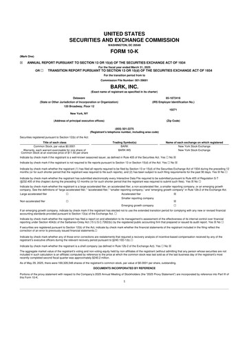 Miniature Bark, Inc. 10-K Rapport annuel 2025
