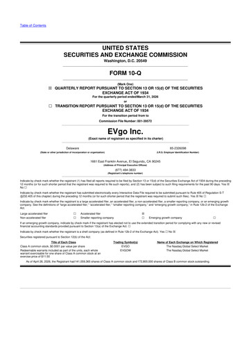 Vorschaubild EVgo 10-Q Quartalsbericht 2026 