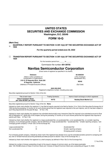 Thumbnail Navitas Semiconductor 10-Q Quarterly Report FY2022 