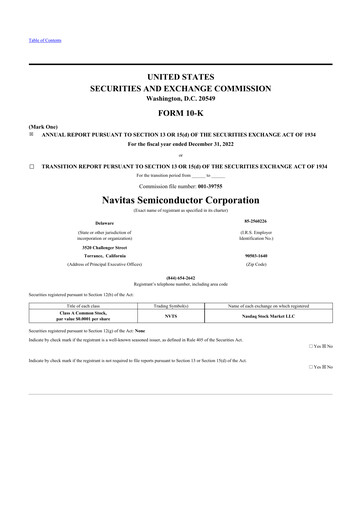 Thumbnail Navitas Semiconductor 10-K Annual Report 2022
