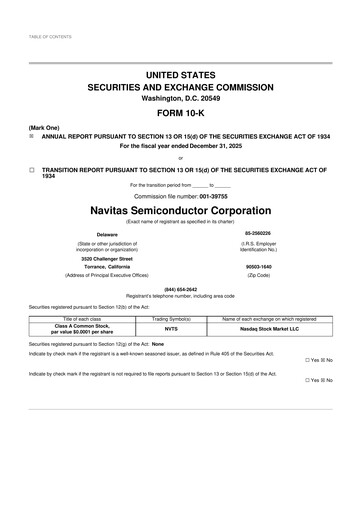 Thumbnail Navitas Semiconductor 10-K Annual Report 2025
