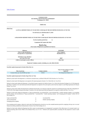 Miniature DocGo 10-K Rapport annuel 2024