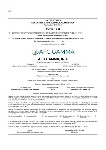 Thumbnail 	Advanced Flower Capital 10-Q Quarterly Report FY2023 