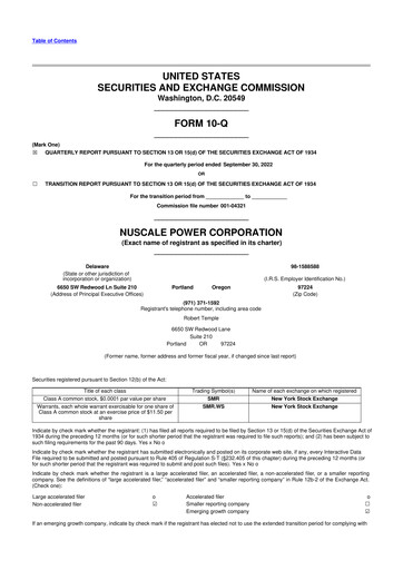 Thumbnail NuScale Power 10-Q Quarterly Report FY 