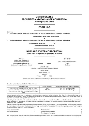 Thumbnail NuScale Power 10-Q Quarterly Report FY 