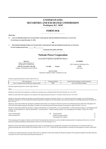Thumbnail NuScale Power 10-K Annual Report 2024