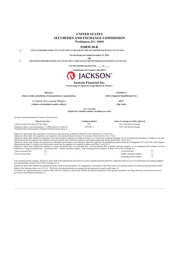 Thumbnail Jackson Financial 10-K Annual Report 2024