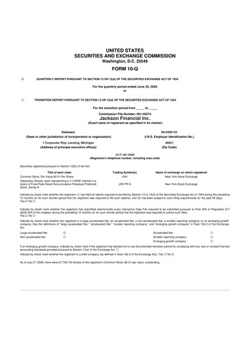 Thumbnail Jackson Financial 10-Q Quarterly Report FY2026 