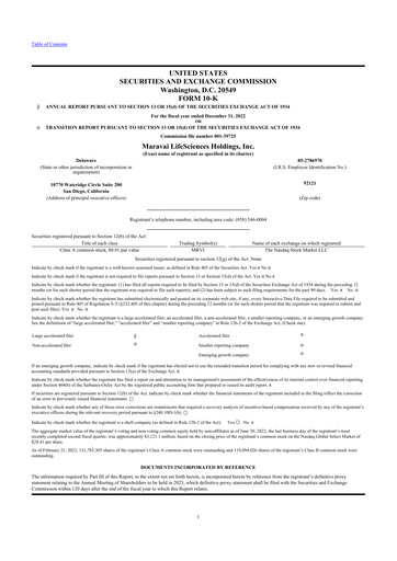 Thumbnail Maravai LifeSciences
 10-K Annual Report 2022
