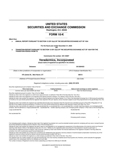 Miniature Veradermics 10-K Rapport annuel 2025