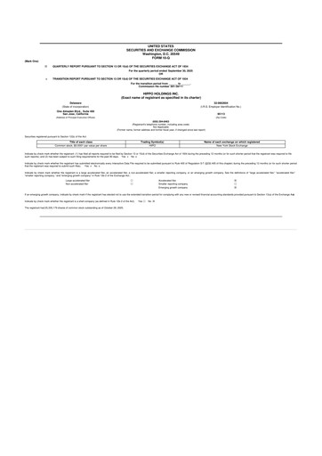 Thumbnail 	Hippo Holdings 10-Q Quarterly Report FY 