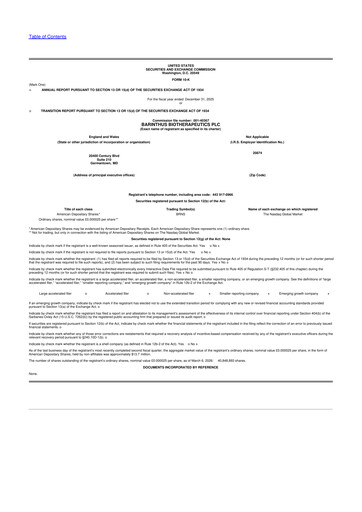 Vorschaubild Barinthus Biotherapeutics 10-K Jahresbericht 2025