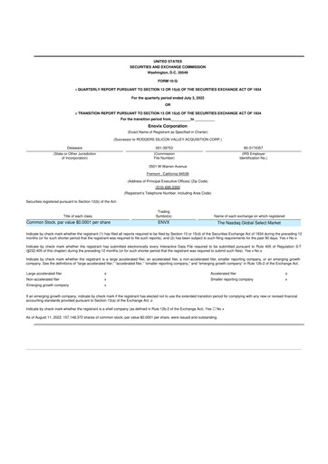Thumbnail Enovix 10-Q Quarterly Report FY2022 