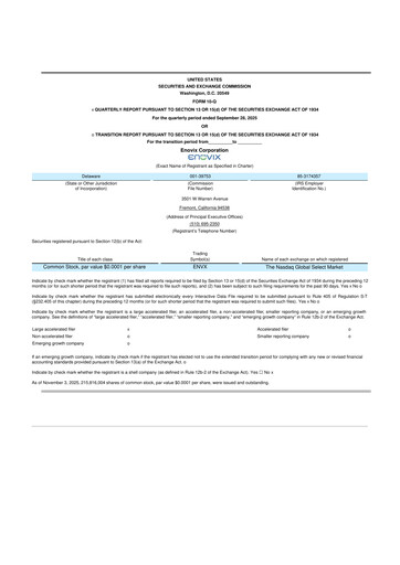 Thumbnail Enovix 10-Q Quarterly Report FY2025 