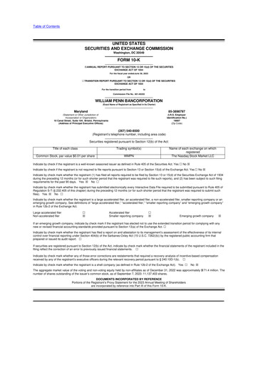 Thumbnail William Penn Bancorporation 10-K Annual Report 2023