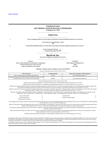 Thumbnail Buzzfeed 10-K Annual Report 2022