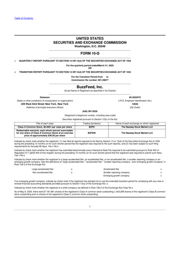 Miniature Buzzfeed 10-Q Rapport trimestriel 2025 