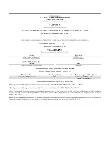 Thumbnail Vivakor 10-K Annual Report 2022