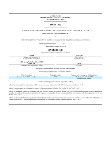 Thumbnail Vivakor 10-K Annual Report 2023