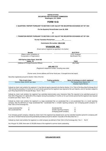 Thumbnail Vivakor 10-Q Quarterly Report FY2026 