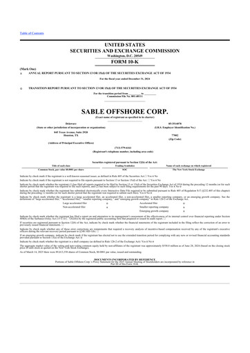 Thumbnail Sable Offshore 10-K Annual Report 2024