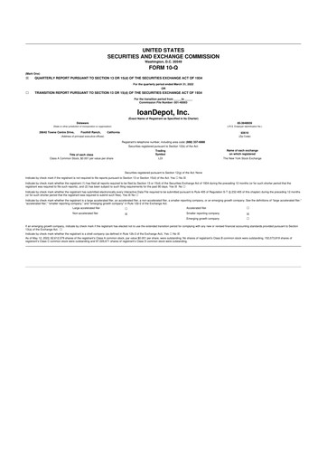 Thumbnail loanDepot 10-Q Quarterly Report FY2022 