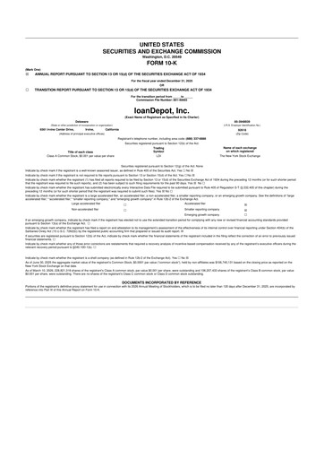 Thumbnail loanDepot 10-K Annual Report 2025