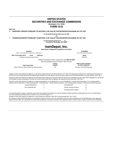Miniature loanDepot 10-Q Rapport trimestriel 2026 