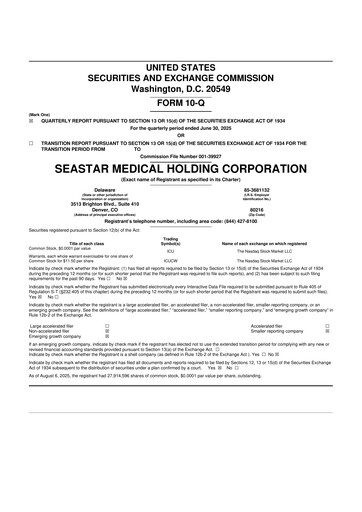 Vorschaubild SeaStar Medical  10-Q Quartalsbericht 2025 