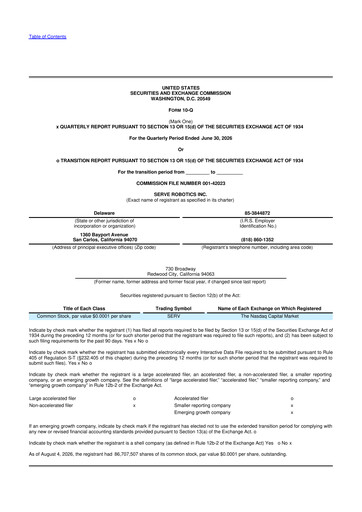 Thumbnail Serve Robotics 10-Q Quarterly Report FY2026 
