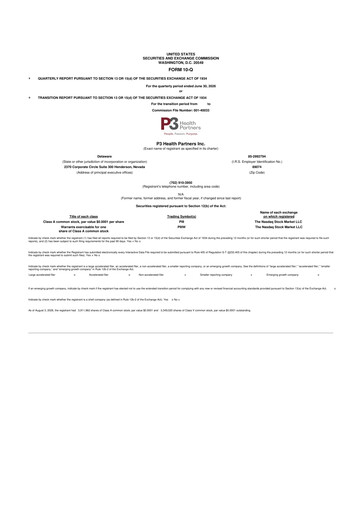 Thumbnail P3 Health Partners 10-Q Quarterly Report FY2026 