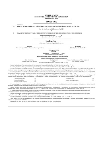 Thumbnail N-Able 10-K Annual Report 2024