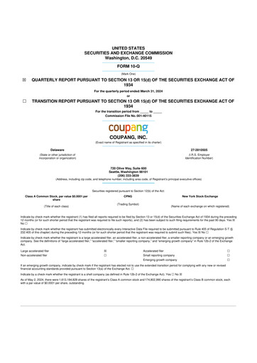 Thumbnail Coupang 10-Q Quarterly Report FY2024 