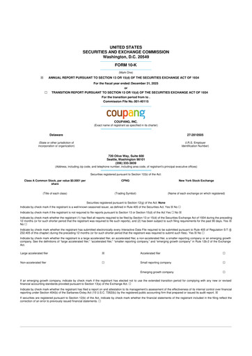 Thumbnail Coupang 10-K Annual Report 2025