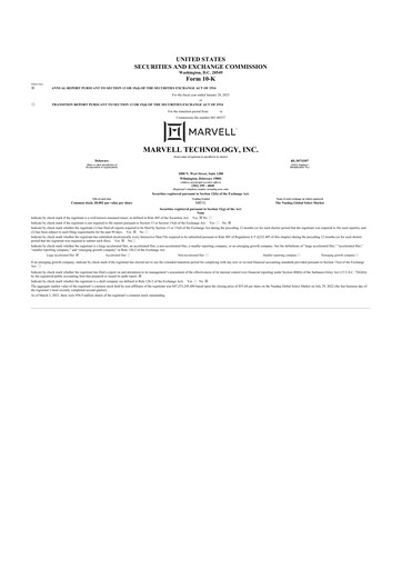 Thumbnail Marvell Technology 10-K Annual Report 2023