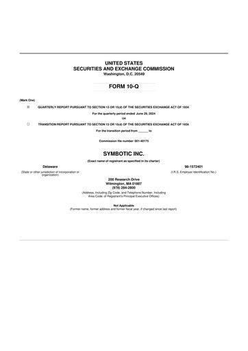 Thumbnail Symbotic 10-Q Quarterly Report FY2024 