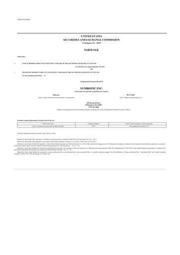 Thumbnail Symbotic 10-K Annual Report 2024