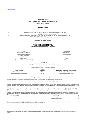 Vorschaubild Taboola.com 10-Q Quartalsbericht 2025 