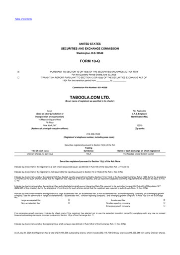 Thumbnail Taboola.com 10-Q Quarterly Report FY2025 
