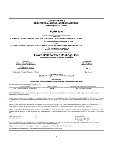 Thumbnail Grove Collaborative 10-Q Quarterly Report FY2026 