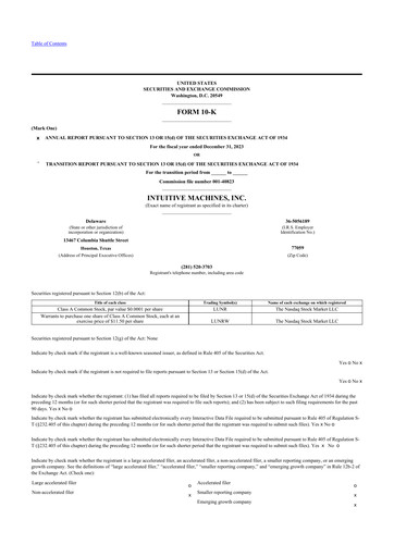 Thumbnail Intuitive Machines 10-K Annual Report 2023