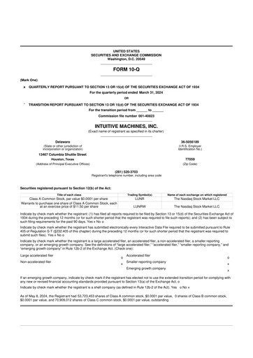 Thumbnail Intuitive Machines 10-Q Quarterly Report FY2024 