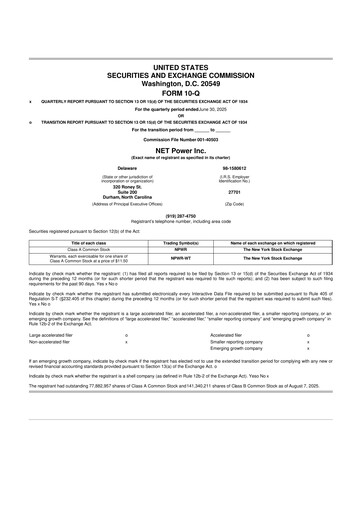 Thumbnail NET Power 10-Q Quarterly Report FY2025 