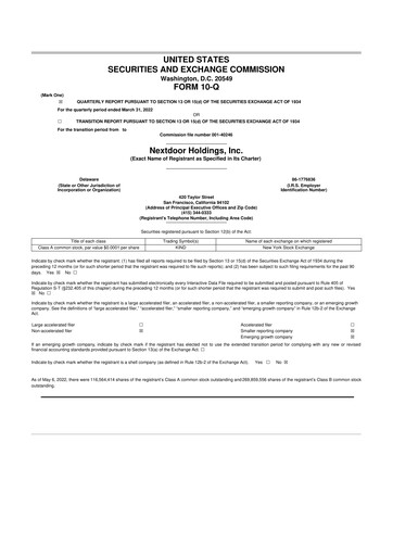 Thumbnail Nextdoor 10-Q Quarterly Report FY2022 
