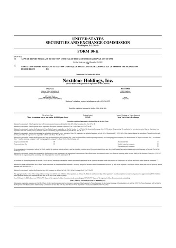 Thumbnail Nextdoor 10-K Annual Report 2022