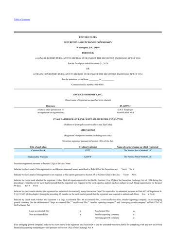 Thumbnail Nauticus Robotics 10-K Annual Report 2024