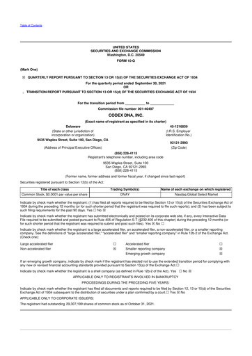 Thumbnail Telesis Bio 10-Q Quarterly Report FY2021 