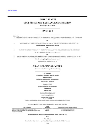 Thumbnail Grab Holdings 20-F Annual Report 2024