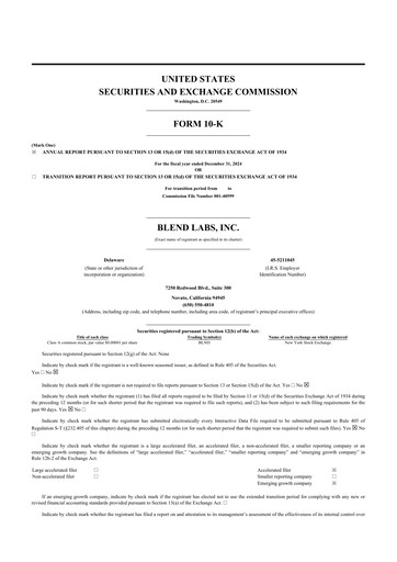 Miniature Blend Labs 10-K Rapport annuel 2024