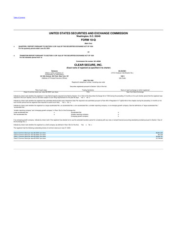 Thumbnail CLEAR Secure 10-Q Quarterly Report FY2023 